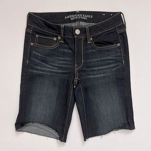 A&E denim shorts.